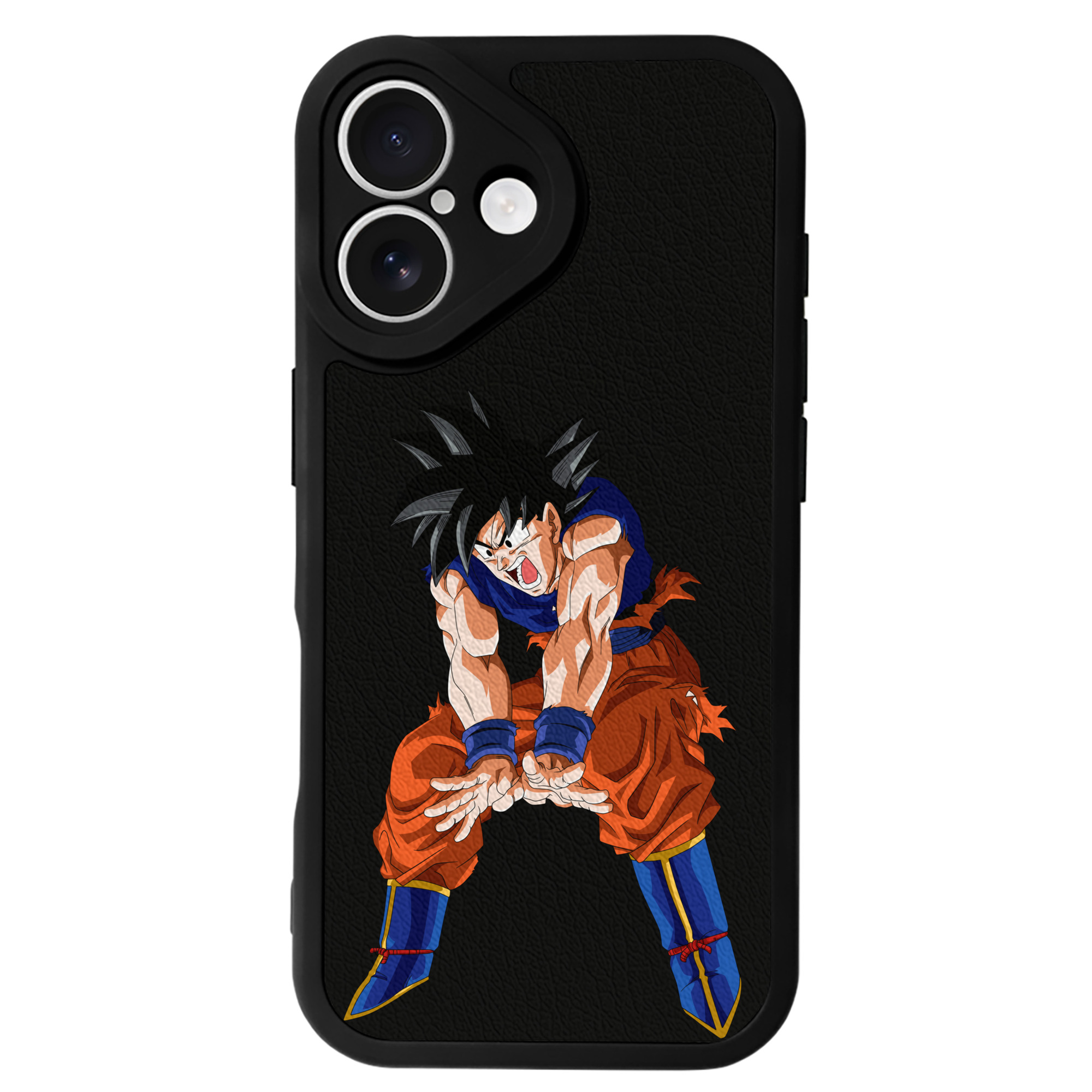（画像用） ドラゴンボール 孫悟空（そん ごくう）Son Goku カカロット DRAGON BALL Kakarotto 【iPhone 16シリーズ対応】シリコンスマホケース（レザー調） 材質：シリコン